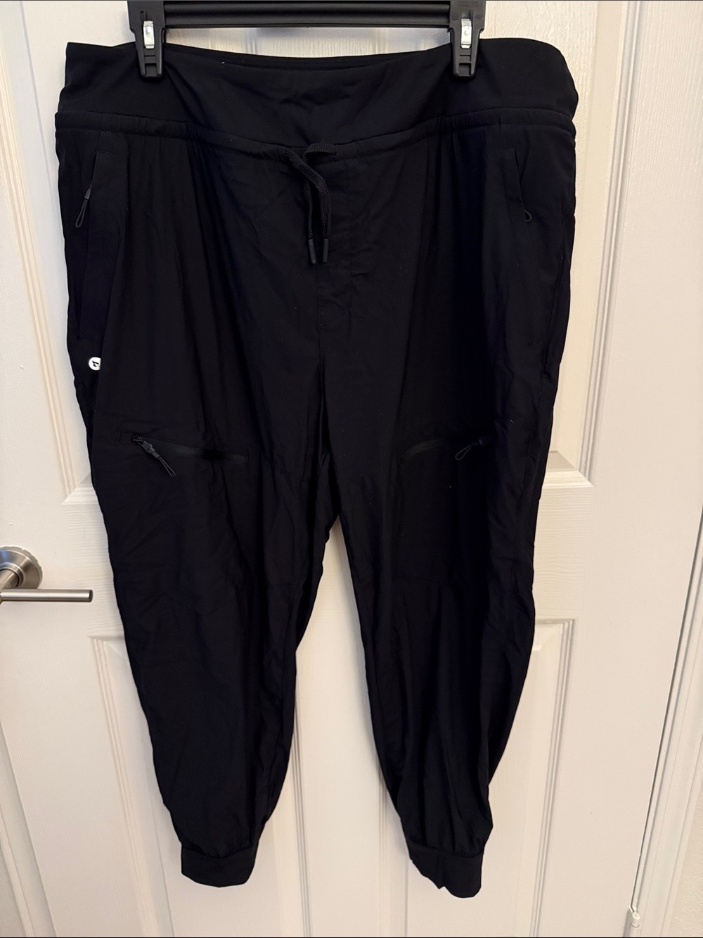 Black Drawstring Jogger Pants
